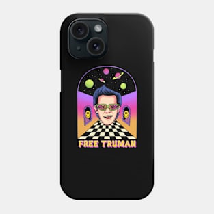 Free Truman In Space Galaxy Phone Case