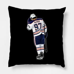 Connor McDavid #97 Stay Fight Pillow