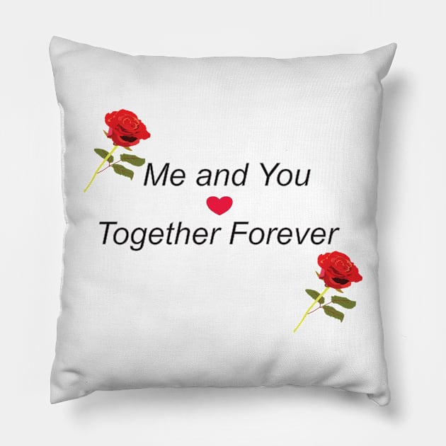 Roses and phrase for lovers Pillow by GiCapgraphics