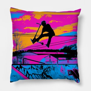 Let's Fly! - Stunt Scooter Rider Pillow