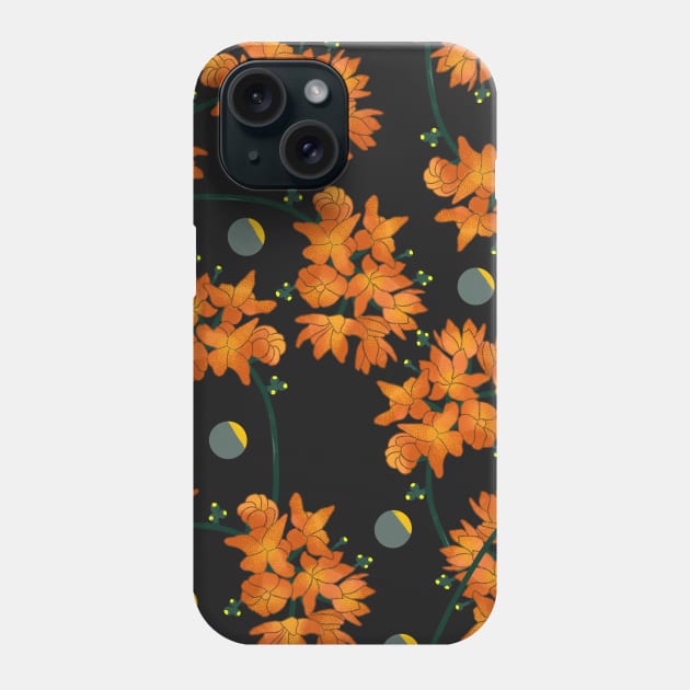 Orange botanicals Phone Case by Pacesyte