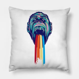 Rainbow Ape Pillow