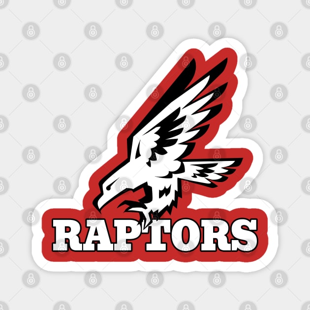 Raptor Mascot Magnet by Generic Mascots