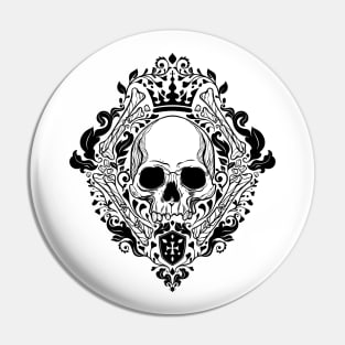 Skull Damask Royal Pin