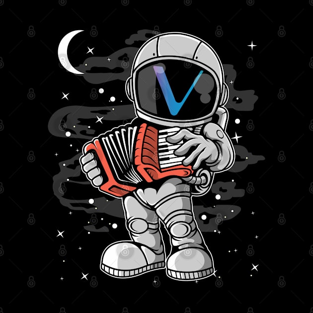Astronaut Accordion Vechain VET Coin To The Moon Crypto Token Cryptocurrency Blockchain Wallet Birthday Gift For Men Women Kids by Thingking About