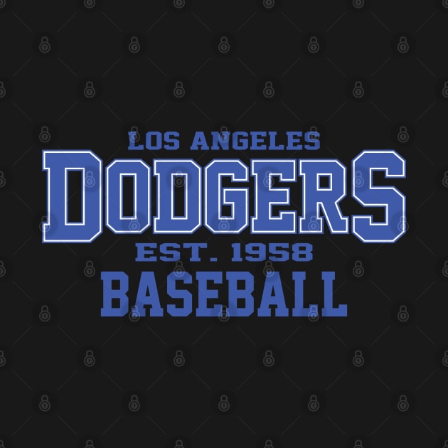 Dodgers Los Angeles Baseball by Cemploex_Art