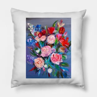 Pink Roses Pillow