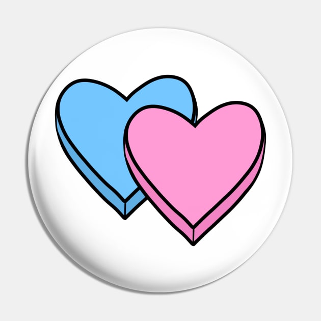 Candy Hearts Pin by BE1820