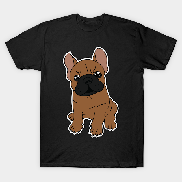 Cute Frenchie Carton Kawaii Gift French Bulldog - French Bulldog - T ...