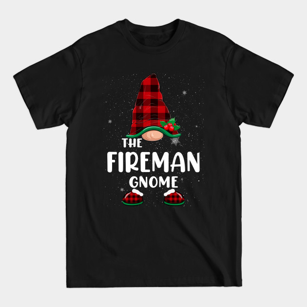 Disover Fireman Gnome Christmas Pajamas Matching Family Group - Fireman Gnome - T-Shirt