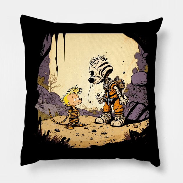 Character Animated Comic Day Gift Pillow by Femme Fantastique