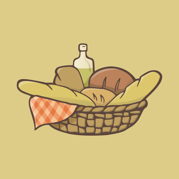 Basket of Artisan Breads by sifis