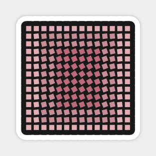 blush pink squares Magnet