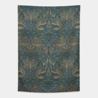 Peacock and Dragon by William Morris Tapestry