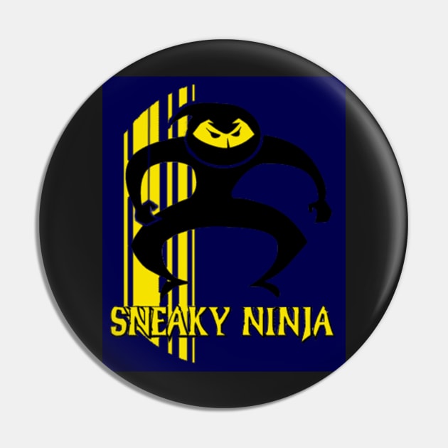 Sneaky Ninjas Logo Pin by Rolson