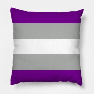 grey-asexual pride flag Pillow