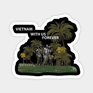 The Three Servicemen - Vietnam Memorial w Jungle wo Bkgrd Magnet