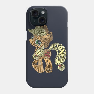 Wordy Applejack Phone Case