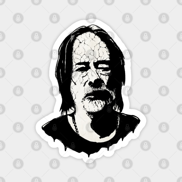 Thom Yorke Portrait Art Magnet by surmind