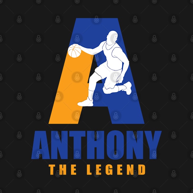 Anthony Custom Player Basketball Your Name The Legend by Baseball Your Name