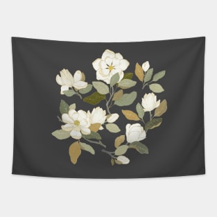 White magnolia flowers Tapestry