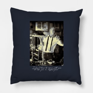 Chef Anthony Bourdain Saying Pillow