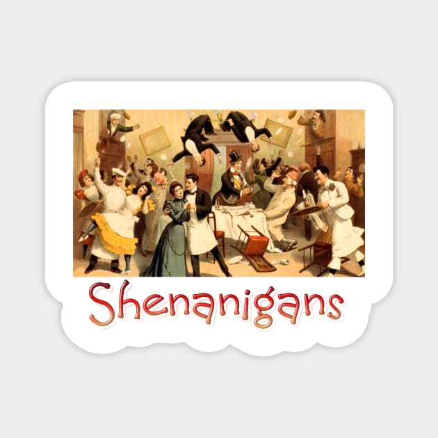 Restaurant Shenanigans Magnet by teepossible