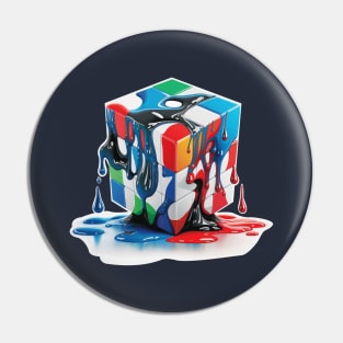 Melting Cube of Color Pin