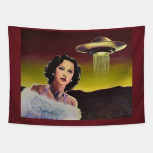 Surreal Spaceship UFO Tapestry