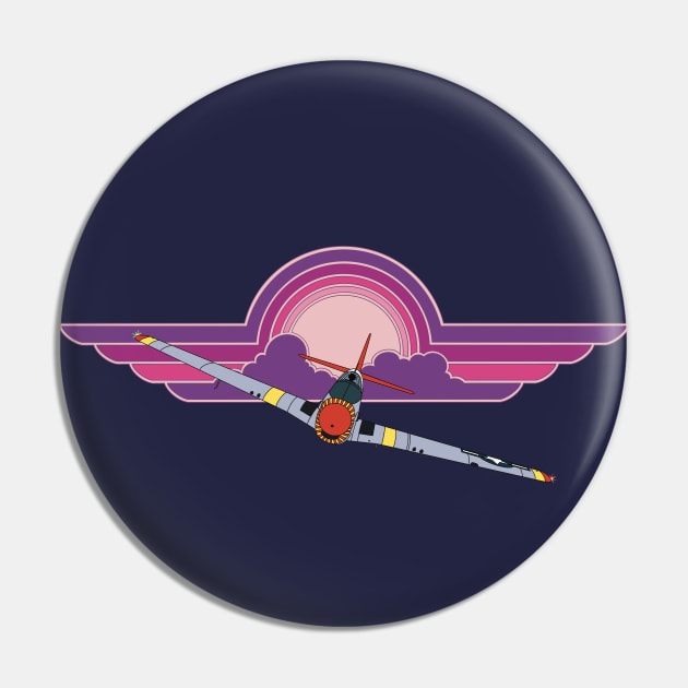 P-51 Mustang Sunrise Wings Pin by Kassi Skye