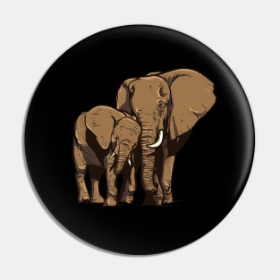 Elephants Pin