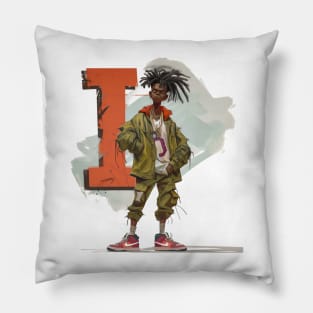 Street Gang Letter i Pillow