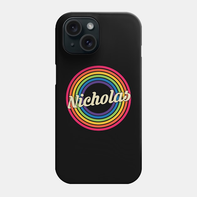 Nicholas - Retro Rainbow Style Phone Case by MaydenArt