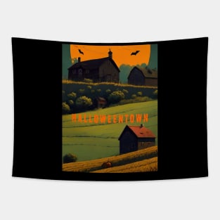 Halloweentown sticker Tapestry