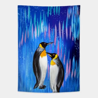 Blue and Penguins Tapestry