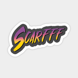 Scarfff - Retro Street Fighter Lettering by Mo J. Lozano Magnet