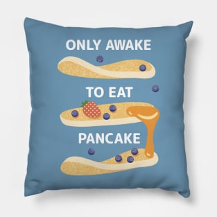 Only Awake to Eat Pancake Pillow