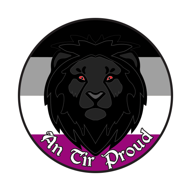 An Tir Pride - Asexual - Populace Badge Style 2 by Yotebeth