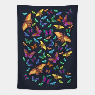 Butterfly Midnight Tapestry