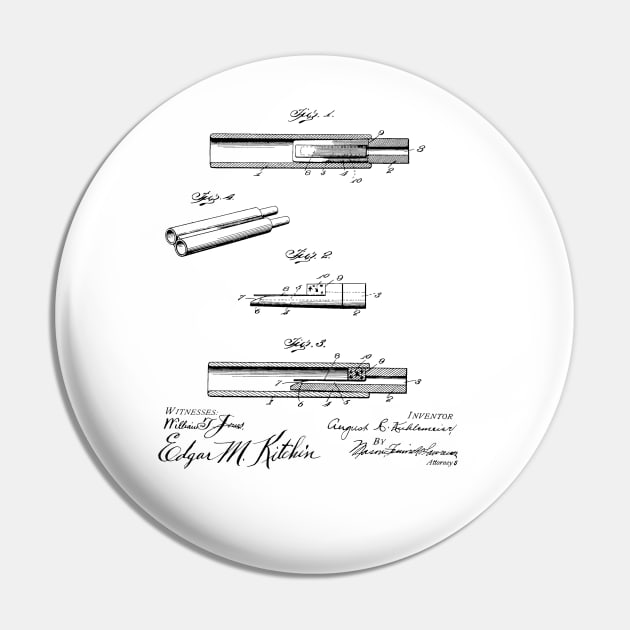 Duck Call Vintage Patent Hand Drawing Pin by TheYoungDesigns