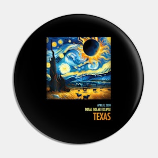 Total Solar Eclipse 2024 Texas Pin