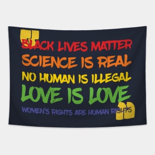 Science Is Real Black Lives Matter Tapestry