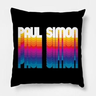 Retro Paul Proud Name Personalized Gift Rainbow Style Pillow