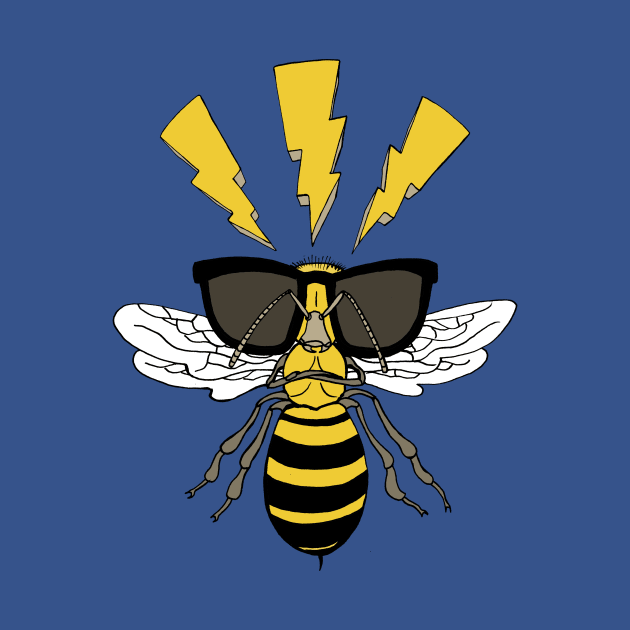 Angry bee artwork by frankymonty