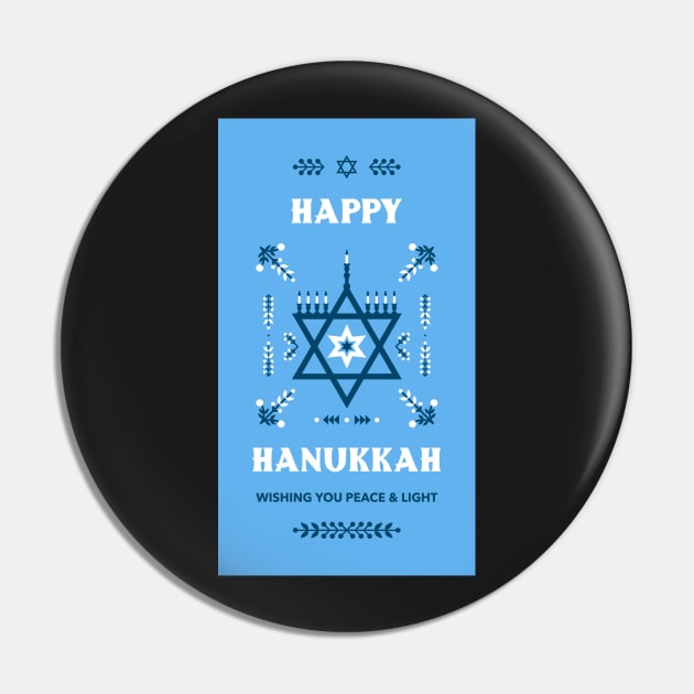 Happy Hanukkah Prints, Stickers & Magnets 4 Pin by Studio-Sy