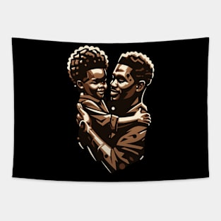 Afrocentric Father And Son Tapestry