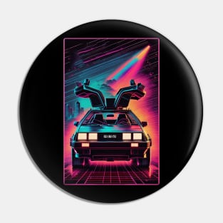 Delorean Future Design Pin