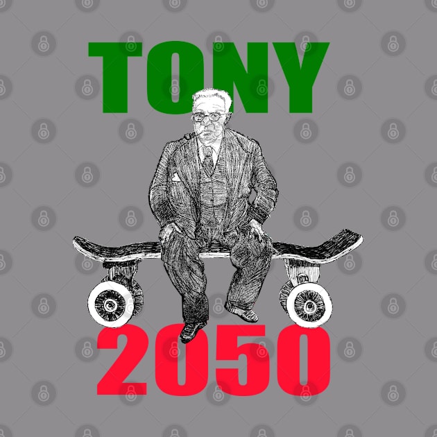 Tony Skates 2050 - Old time skater. by Lunatic Painter