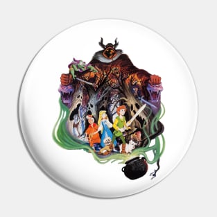 Black Cauldron Movie Poster Pin