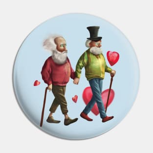 Old couple Pin